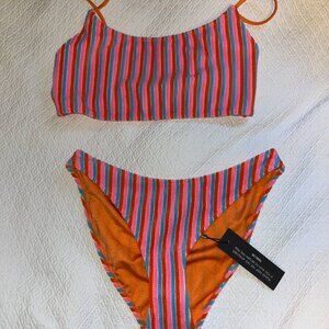 NWT TRIANGL SWIMWEAR Mica suit - SHERBET/SWEET STRIPE